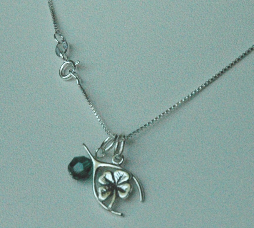 Sterling Silver Irish Dance Soft Shoe Necklace,Irish Necklace,Birthstone Necklace,Irish Dance Personalized Necklace,Irish Dancer Necklace