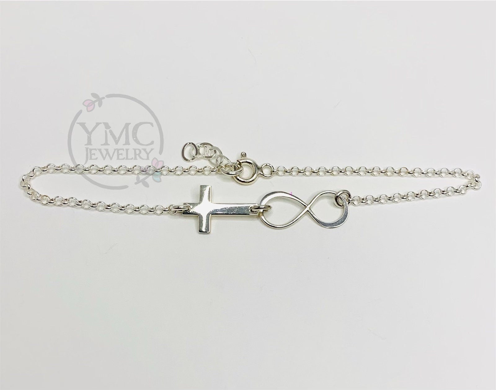 Cross on sale infinity bracelet