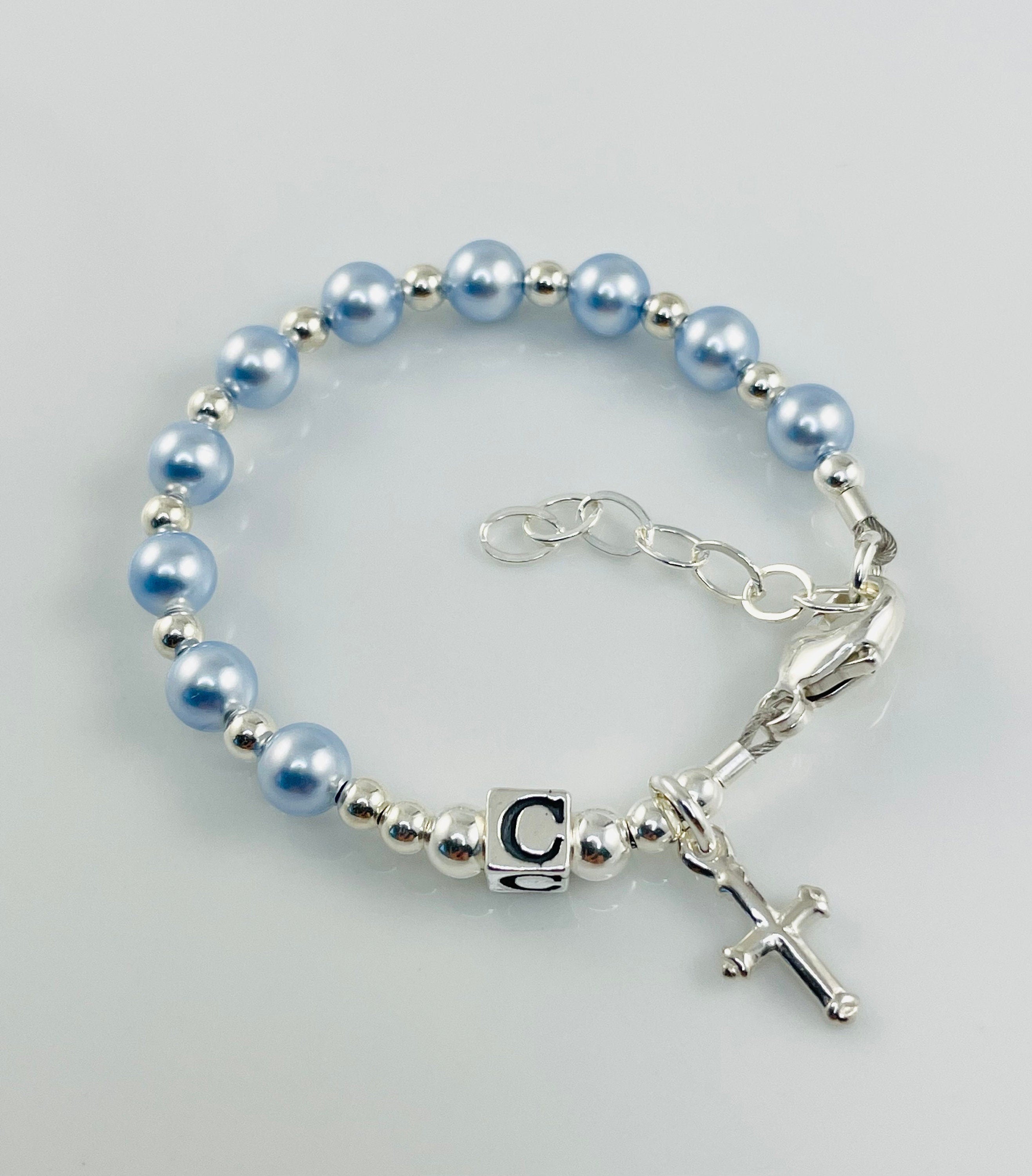 Baby boy hot sale christening bracelet